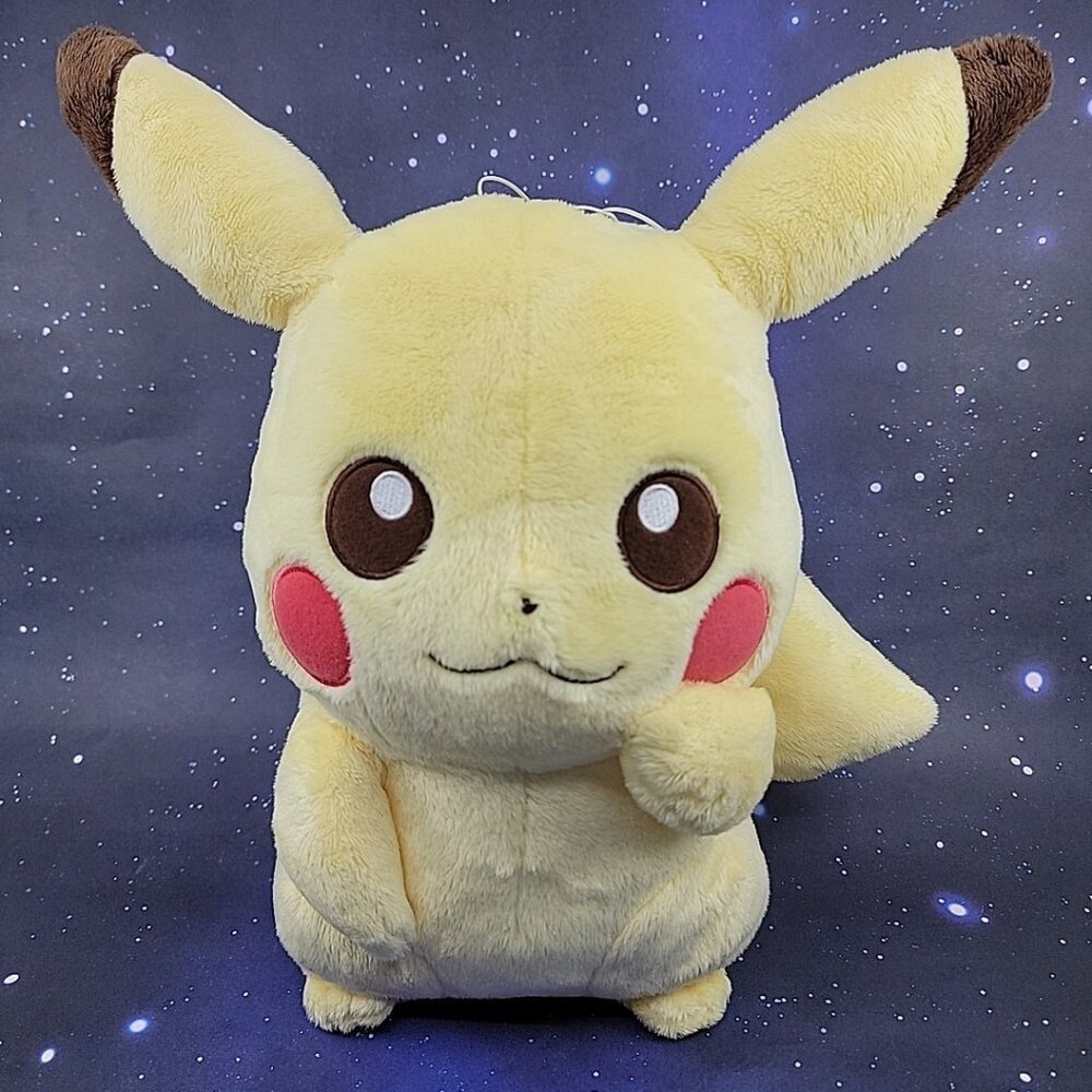 Official Pokemon Banpresto 2012 I Love Pikachu DX UFO Plush Soft Toy‎ Japan 14"